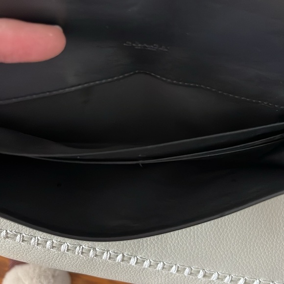 Coach Signature Leather deep Navy Blue wallet with gold accent - Picture 8 of 9